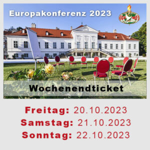 Europakonferenz 2023 Wochenendticket